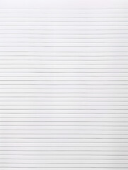 Obraz premium Notebook Lined Paper Background with horizontal lines neatly spaced across a clean white sheet 