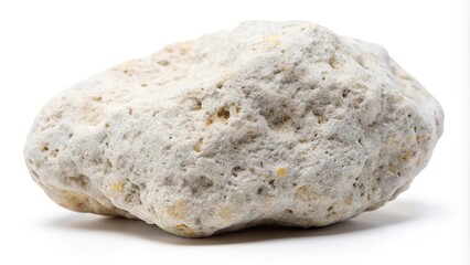 Obraz premium Big perlite rock stone isolated on white background