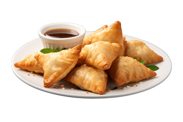 Samosa on a plate, Indian food