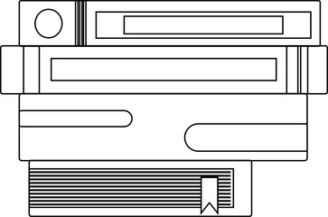 Stacked Book Outline