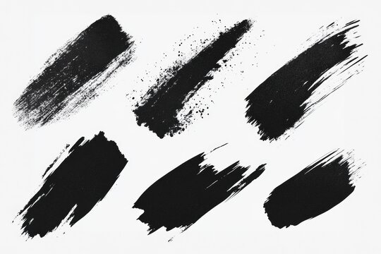 These are vector brushstroke designs, ideal for digital art and graphic design use.
