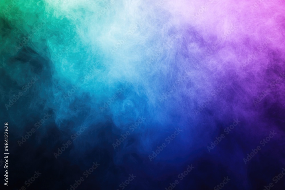 Poster this image features a blend of multiple colors, creating the illusion of smoke or particles with var