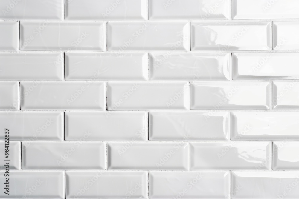 Poster modern design with minimal grout lines for clean look.