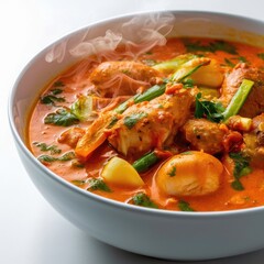 Beautiful Chicken curry on bowl
