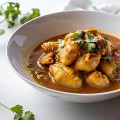 Beautiful Chicken curry on bowl