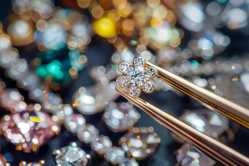 A close up image of a jeweler crafting a ring generative ai