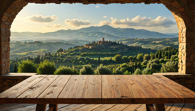 Vue pittoresque sur la campagne toscane