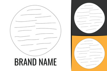 Corn tortillas Gluten Free Latin American Cuisine Bread Arepa logo. Organic latin Food arepas logotype