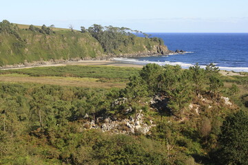 Playa de Barayo, reserva natural en Asturias.