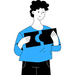 Business Man Doodle Character