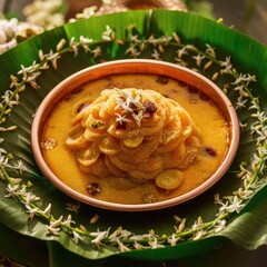 Indian sweet dessert in a beautiful bowl