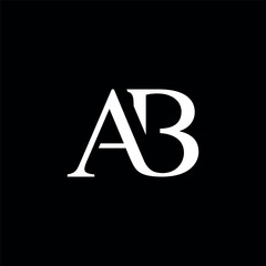 AB Letter Logo icon Modern and Luxury desiggn