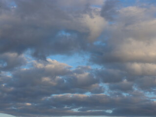 beautiful clouds loaded with water ready for the storm