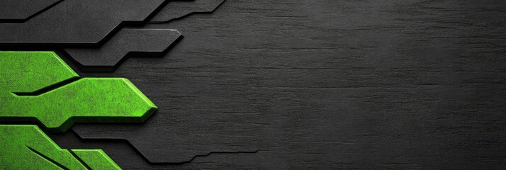 Abstract diagonal background with silver, black, and gray smooth lines and tech gradient metal texture.