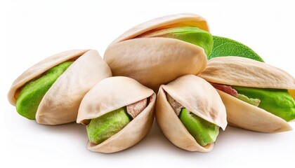 Pistachio Nut Isolated on White Background