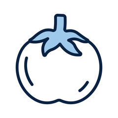 Well designed icon of tomatoes in modern style, healthy and organic food