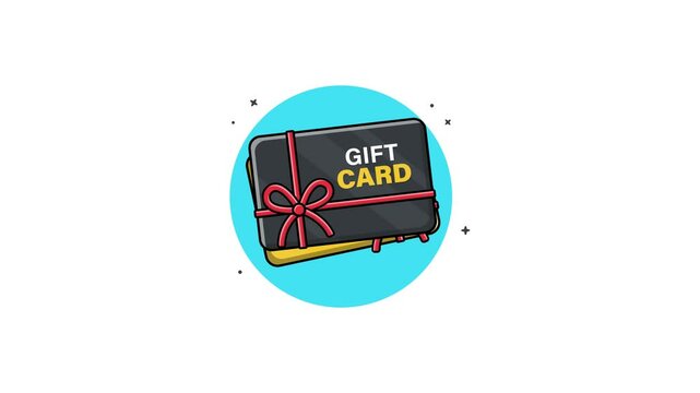 4k Gift Card Animation Video