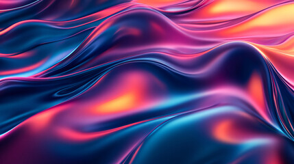 A visual of a fluid wave pattern with smooth transitions and harmonious colors.