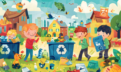 recycle and reuse products concept to keep the world green.