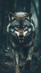 Wolf an iconic apex predator, embodies both grace and ferocity. With its sleek fur, keen senses, and haunting howl, the wolf roams the forests and plains in packs, displaying remarkable.
