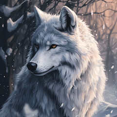 Wolf an iconic apex predator, embodies both grace and ferocity. With its sleek fur, keen senses, and haunting howl, the wolf roams the forests and plains in packs, displaying remarkable.
