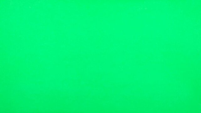 Right hand gesture presenting with green screen background