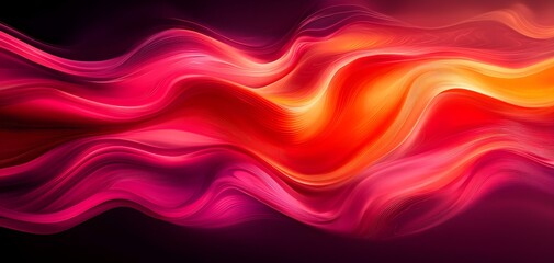 Obraz premium Fluid art shapes, each flowing with distinct color palettes, 3D illustration