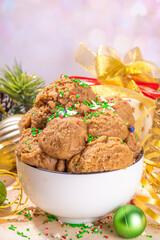Christmas gingerbread edible dough