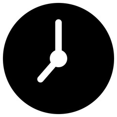 Seven o clock icon in STYLENAME. Simple time symbol vector illustration — pixel-perfect icon.