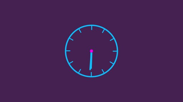 abstract wall clock animation background