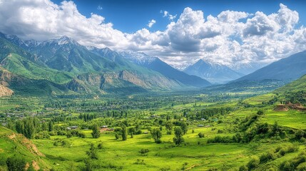 Fototapeta premium landscape with mountains