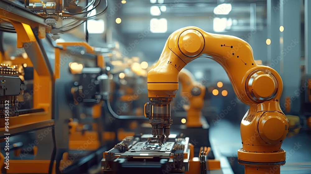 Poster industry automation with fully autonomous machinery producing parts with precision