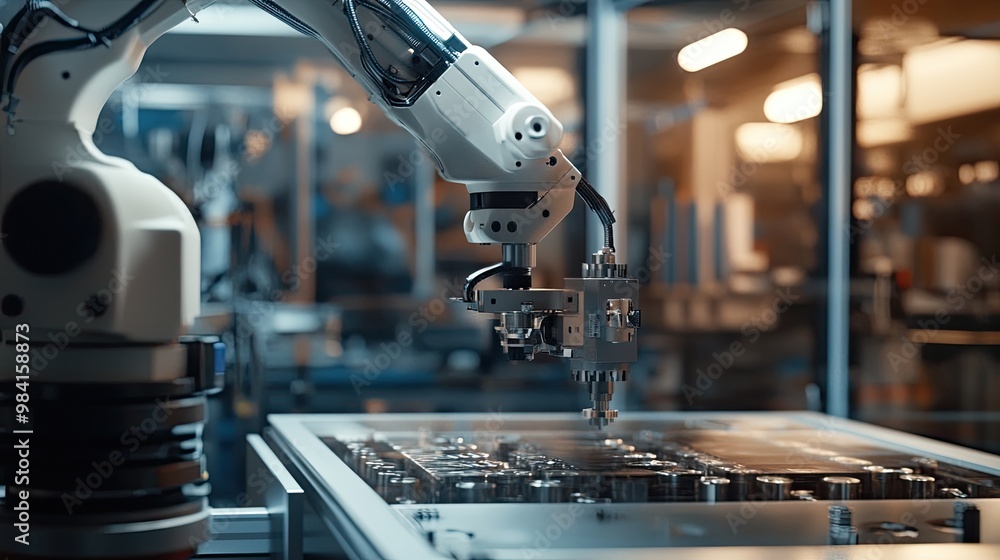 Poster industry automation with fully autonomous machinery producing parts with precision