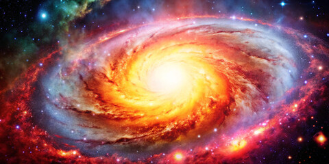 Obraz premium backgroundlight, space, swirl, spiral, galaxy, star, nebula, vortex, color, universe, wallpaper, astronomy, sky, twirl, fire, blue, circle, cosmos, glow, texture, supernova, backdrop, fractal, science