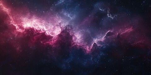 Obraz premium A beautiful and colorful galaxy with a purple and blue hue