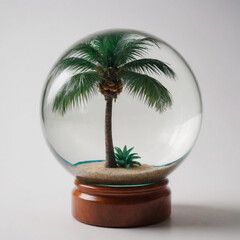 Obraz premium palm tree in glass balls