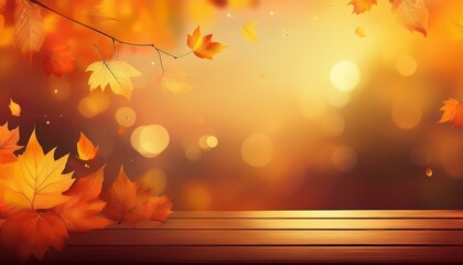 秋をイメージしたイラスト 背景 壁紙 紅葉 Illustration inspired by autumn Background Wallpaper Autumn leaves