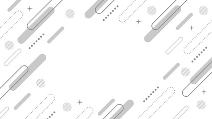 抽象的　斜め　フレーム　メンフィス　グレー　幾何学　キラキラ