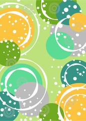Fototapeta premium Background Freehand graphic lines, circles, lines, dots, used as a background for adding letters. Used as a background for the text.