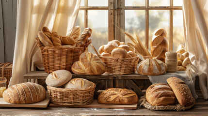 The Rustic Bread Display