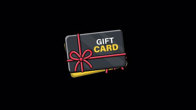 Animated Gift Card Video - Transparent