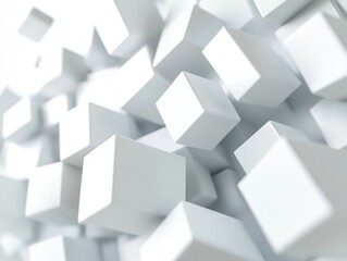 Obraz premium Cubed Abstraction of Modern Architecture