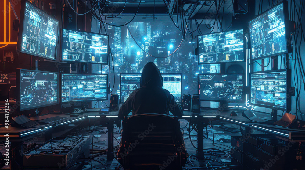 Poster the hacker at control center