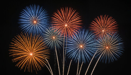 Obraz premium Fireworks Display Art, Celebration, holidays