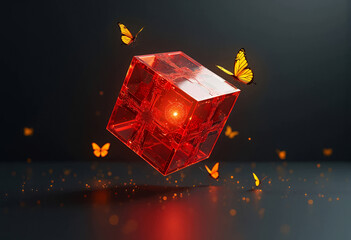 red cube