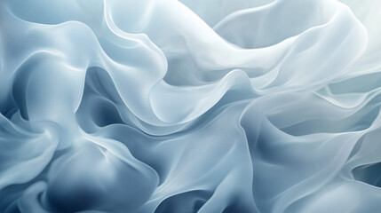 Obraz premium Soft Flowing Translucent Light Blue Fabric Abstract Design