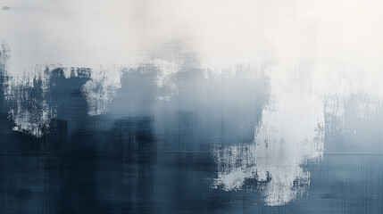 Abstract Blue and White Ombre Painted Texture with Grunge Effect