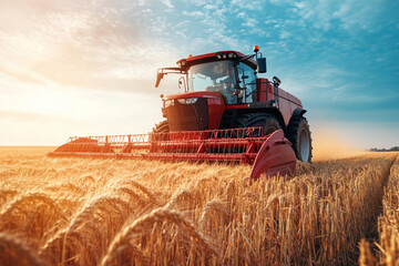 Fototapeta premium Happy person gathering harvest bounty fall summer season, farmland marsh garden Generative AI