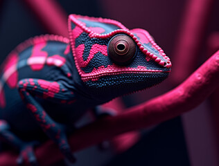 chameleon on a branch