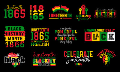 Juneteenth Bundle t-shirt design bundle African celebration design